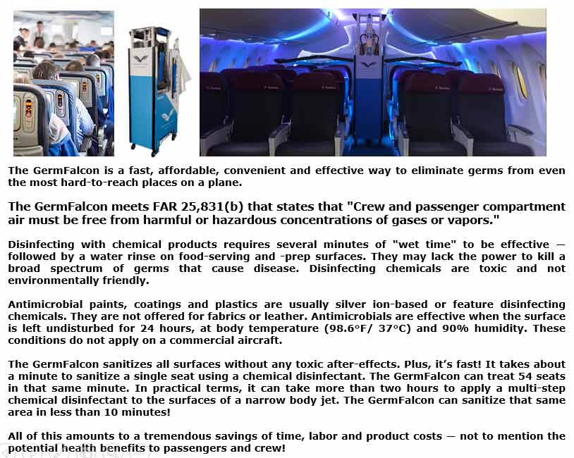 Sterling Matics Aircom disinfection Units in use